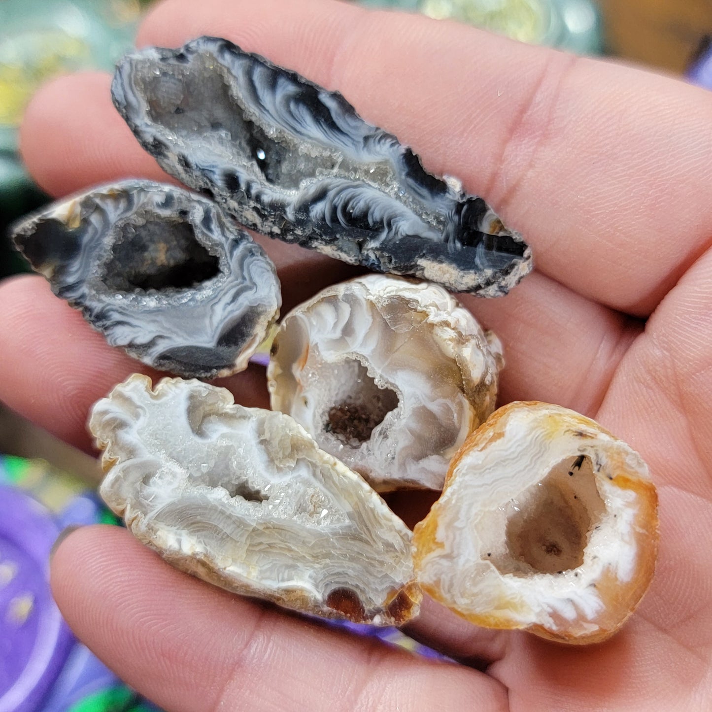 Pop Top 12 Mini Geodes Filled Cauldrons
