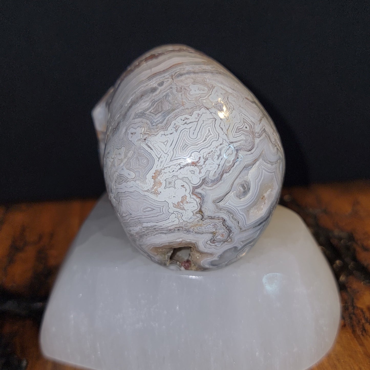 Mexican Crazy Lace Agate Skull